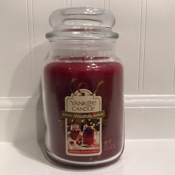 Yankee Candle ‘Christmas Morning Punch’ 🎄🍹 large candle 🕯